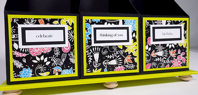 Whimsy Card Caddy - Build a whimsical card storage solution.