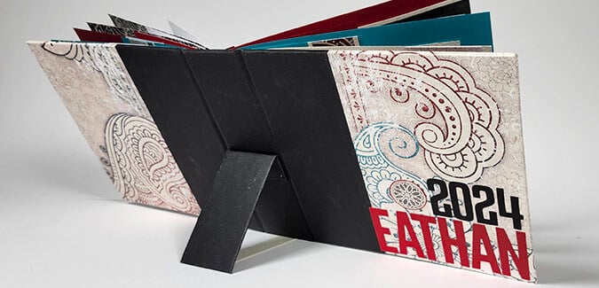 Build a Bandana Podium Book to display graduation memories.