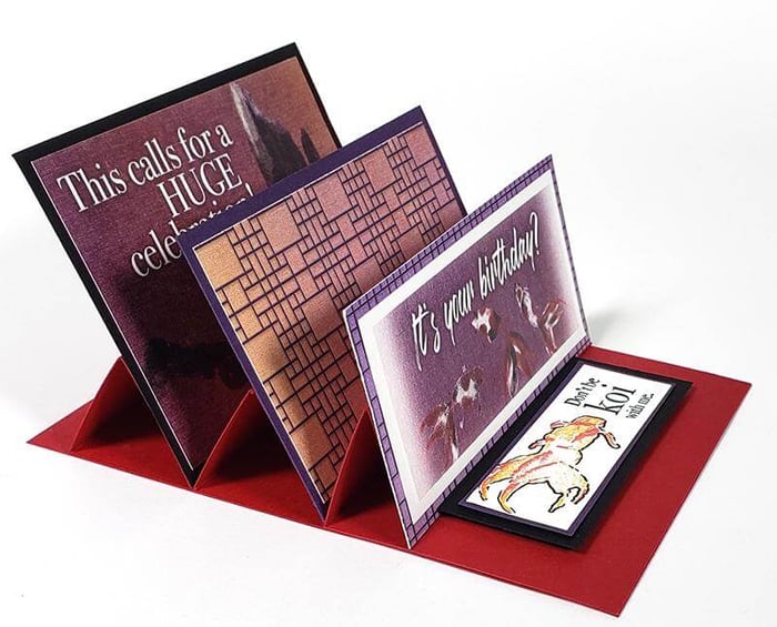 Shoji Triple Easel Cards