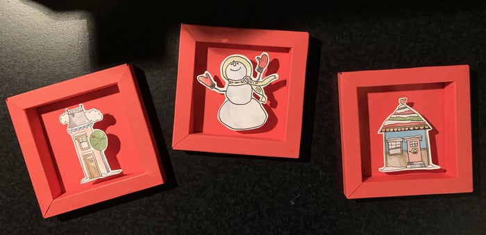 Christmas In the Neighborhood Mini Shadow Box Project