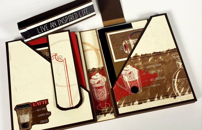 Coffeehouse Notecard Carrier - A brew-tiful gift idea.