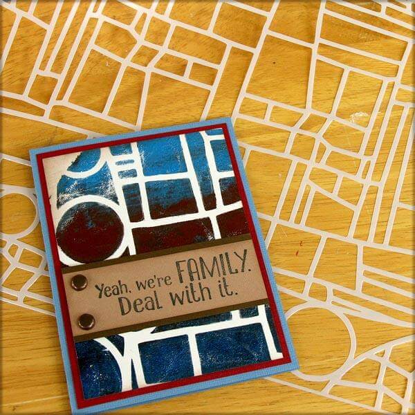 Stained Glass Masking Stencil