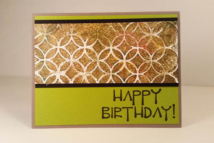 Metallic Mask Gelli Prints