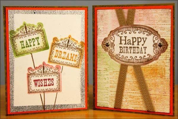 Stencil, Stamps and Cutaparts - So Happy Together