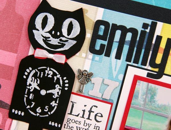 Cat Clock Overlay Technique