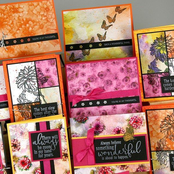 Dahlia Club Stamp Cards