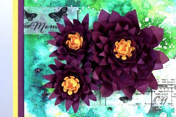 Paper Dahlias Card