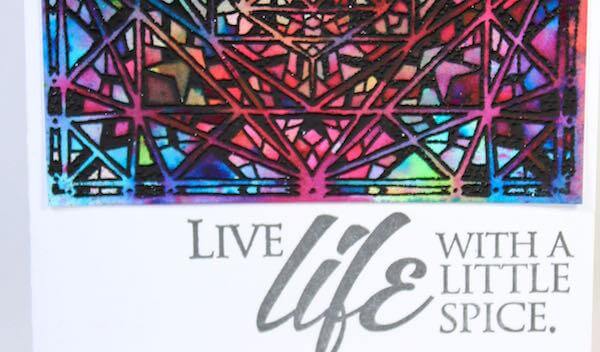 Stained Glass Color Burst Cards