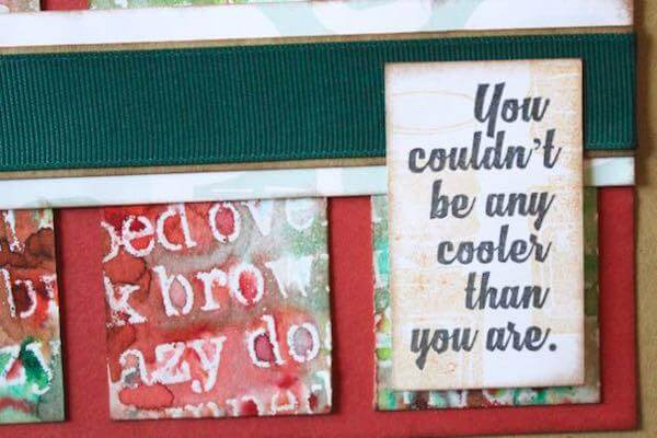 Emboss Resist Stencil Card