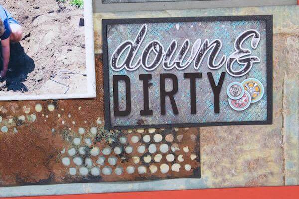 Faux Rusted Gunmetal Paper