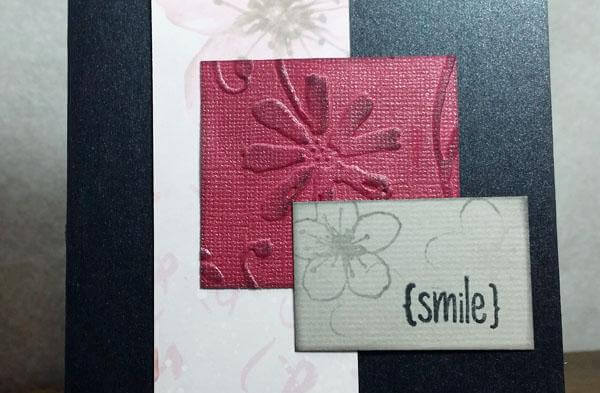 April Card Sketch Formula with Cherry Blossoms