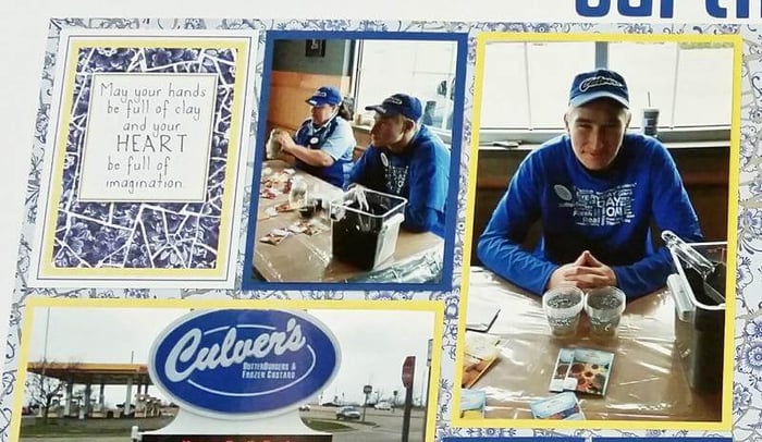 Delft Deluxe--Finished Scrapbook Pages