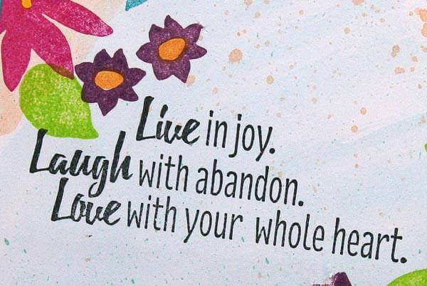 Rubber Stamping with Color Me Happy!