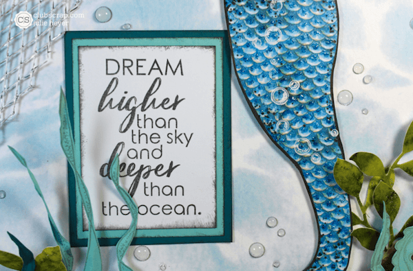 Digital Hybrid Canvas Wall Hanging featuring the Lagoon Kit