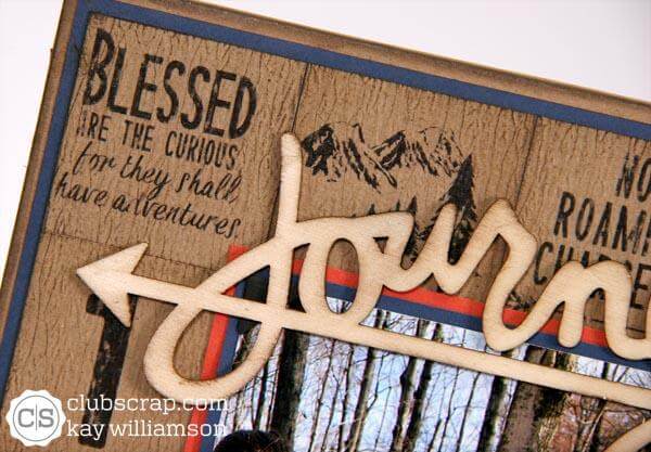 Faux Veneer Frame with Adirondacks Stickers