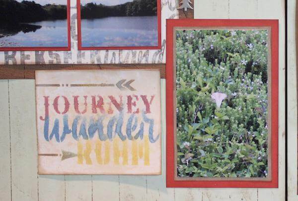 Stencil Title Block with Distress Oxide Inks