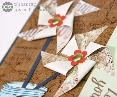 Pinwheel Card with the Adirondacks Quad Print