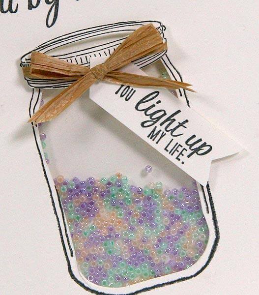 Shaker Card with Adirondacks Stamps