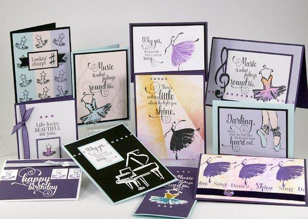 A Night at the Met Cards - Rubber Stamping with Kay