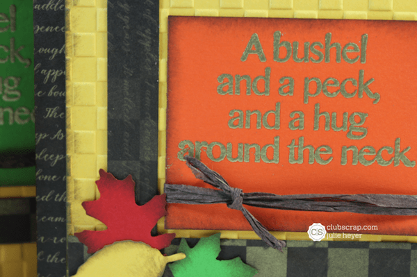 Four Card Formula featuring 12x12 Orchard papers