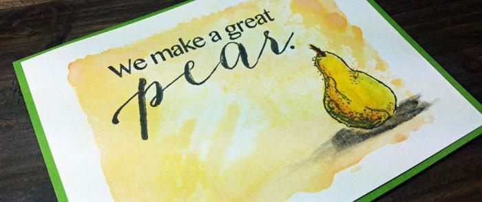 September Challenge - A touch of faux watercolor.