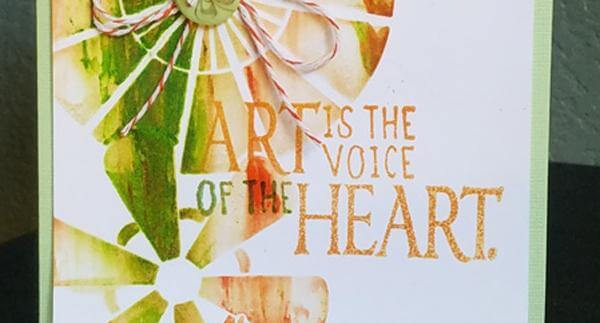 September Technique Challenge--Shaving cream marbling with stencils