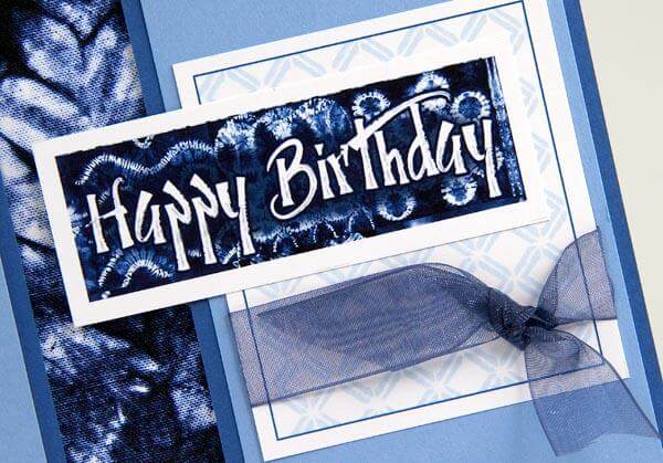 Shibori cards and a pair of bonus greetings!