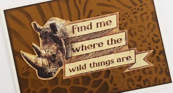 November card kit - Go a little wild!