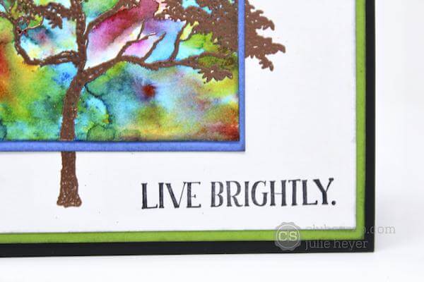 Double Mat card bursting with color!