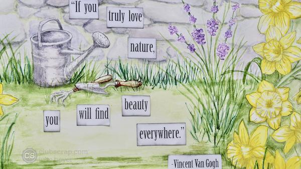 Cobblestone Stencil Landscape - Part 1