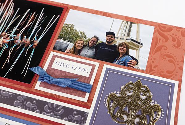 Damask Layouts - page finishing and 8x8 ruler tips