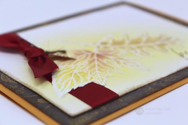 Hidden Ribbon Cards - Falling Leaves & In Bloom Stamps