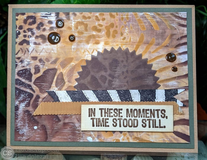 Stencil Gel Prints with PanPastels