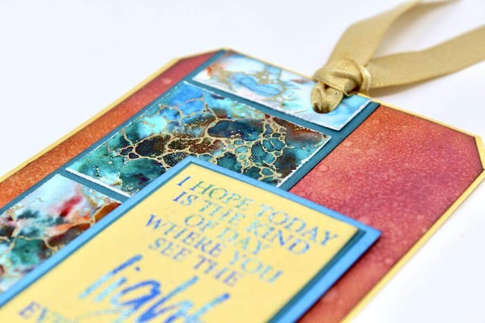 Turquoise Jumbo Tag Tutorial - Bigger is better!