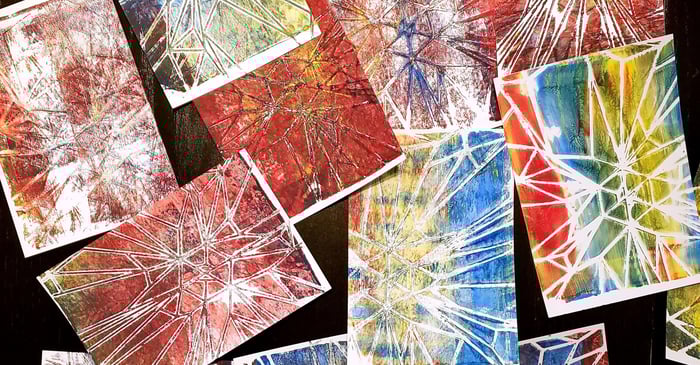 Prism Abstract Stencil - An Art Study