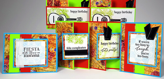 Compose six Mariachi cards in about 60 minutes.