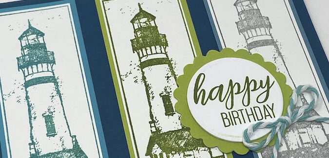 Coastal Stamps make cool, classic cards!