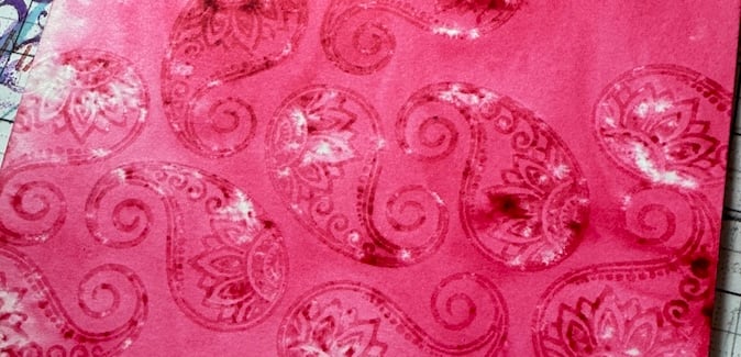 Colorful Backgrounds: A new way to use embossing ink.