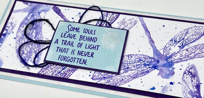 Peerless watercolors and Gossamer stamps are a perfect pair!