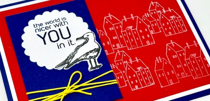 Learn to make cute cards with the Harbor Town Stamps.