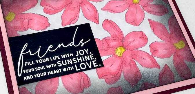 Inked Halo Cards - A spotlight technique.