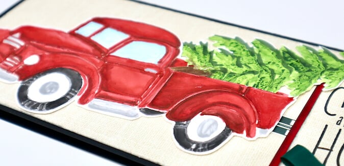 Painted Texture Paste featuring the Farmstand Stencil