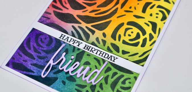 Reverse Stencil Technique - Make a bold background!