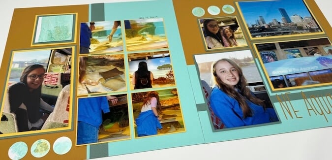 Add texture to your pages with a unique stamping technique!