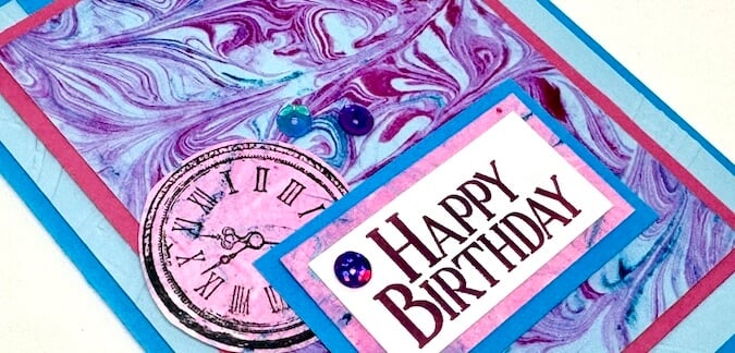 Learn to make funky backgrounds with shaving cream!