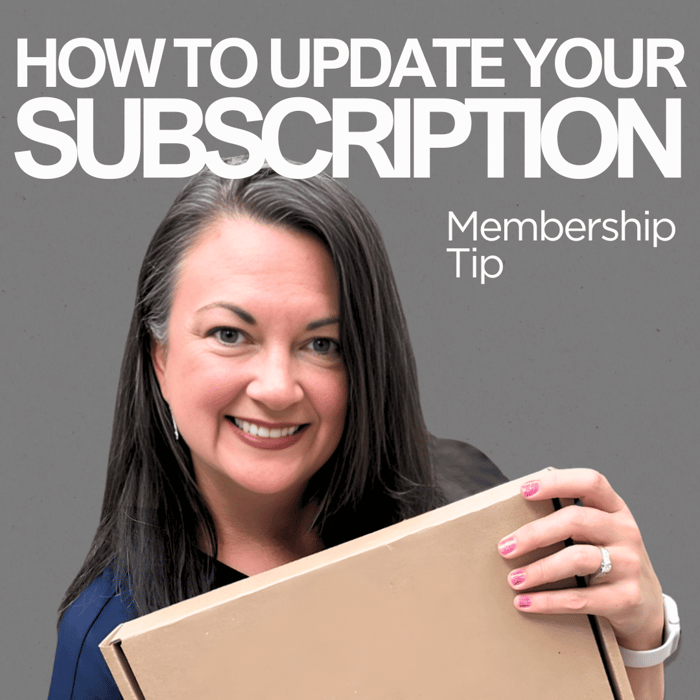 Membership Tip - How to update your subscription.