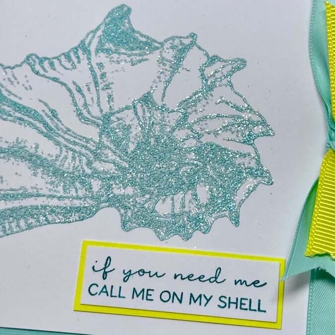 Make super simple cards with Beachcomber stamps!