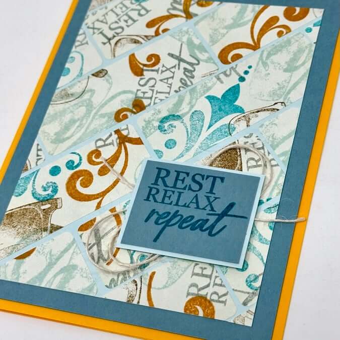 Collage Stickers - Turn labels into stamped elements for your cards.