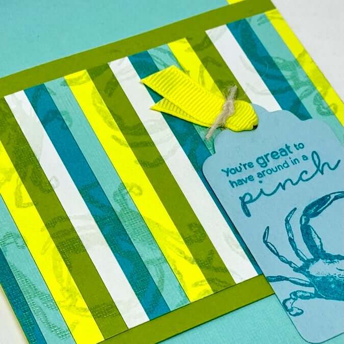 Stamped Strips - A great way to use your scraps!