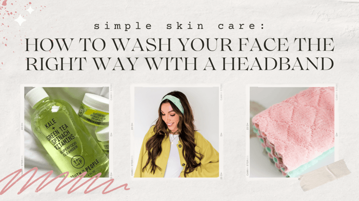 Simple Skin Care: Wash Your Face the Right Way with a Headband